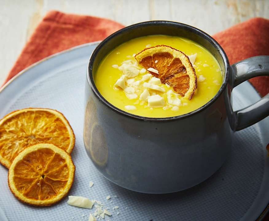 Cioccolata calda arancia e zafferano Protein