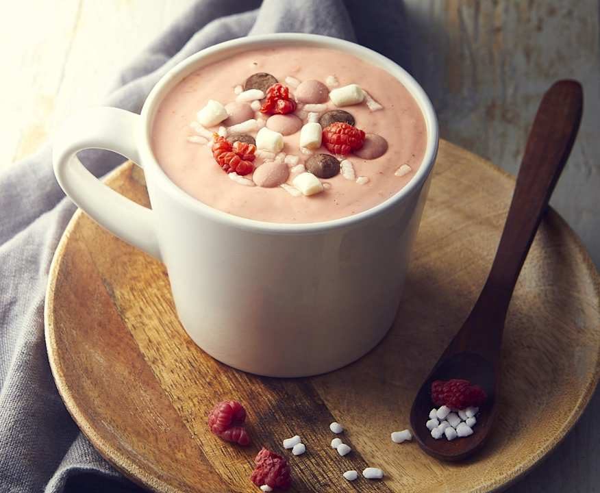 Cioccolata calda ruby con lamponi Low Fat