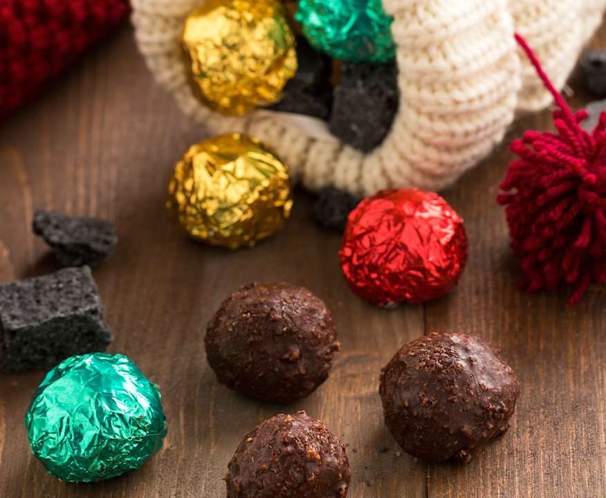 Cioccolatini ai wafer e nocciole (vegan) Low Fat
