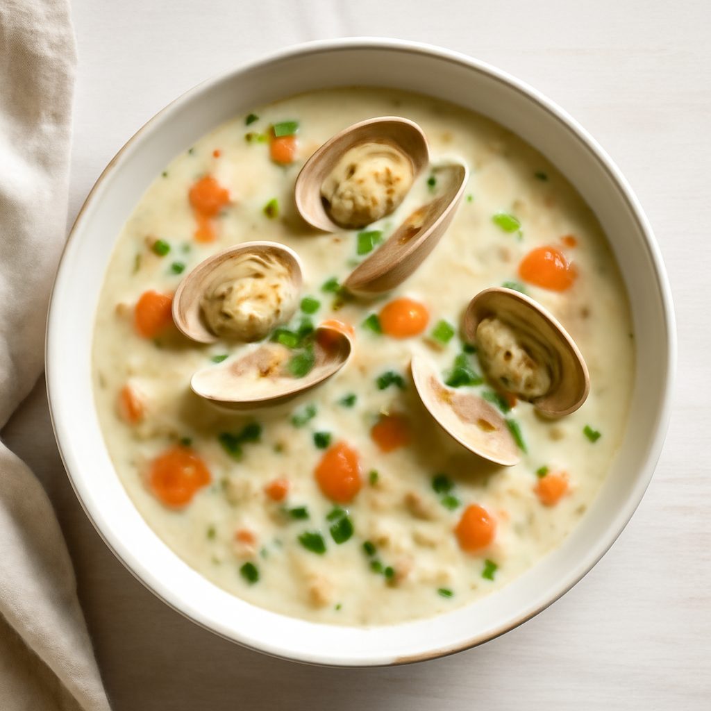 Clam Chowder Proteico Low-Carb