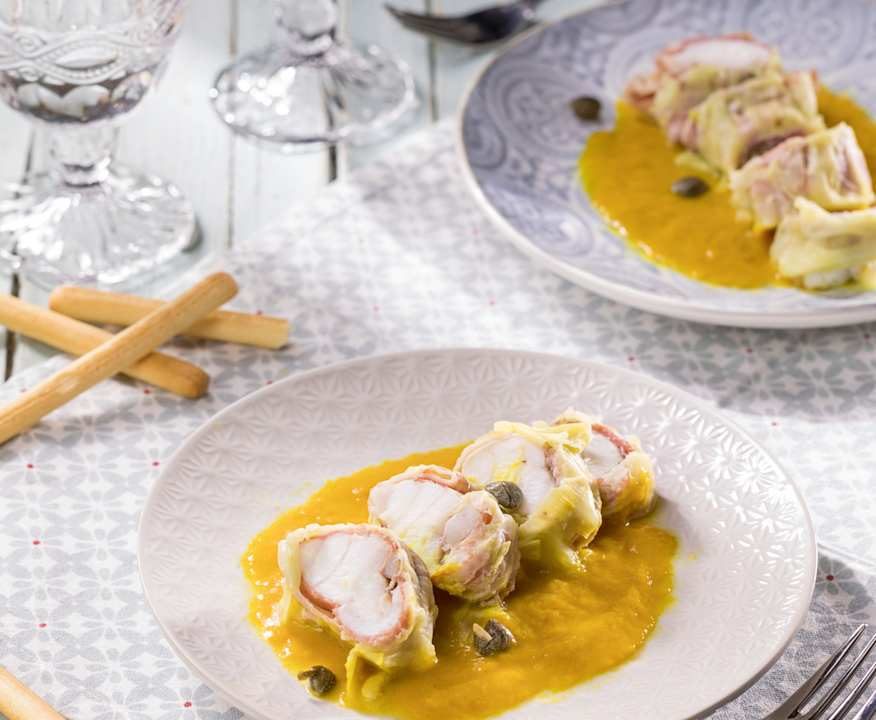 Coda di rospo al bacon con salsa ai porri Protein