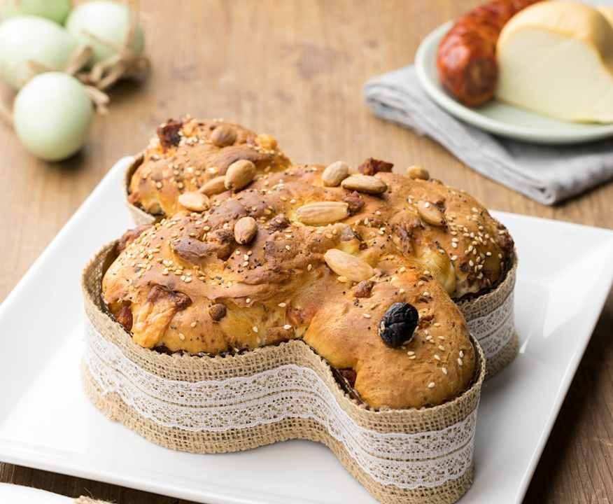 Colomba salata al salame piccante e formaggi Protein