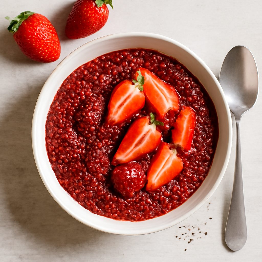 Composta di fragole e semi di chia