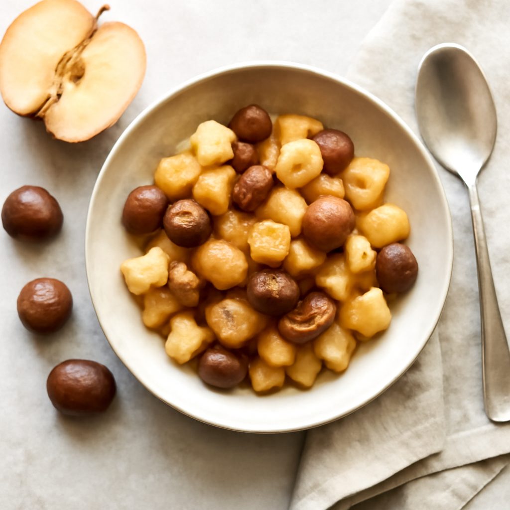 Composta di mele e castagne proteica low-carb