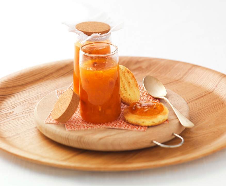Confettura di albicocche all'arancia e mandorle Low Carb
