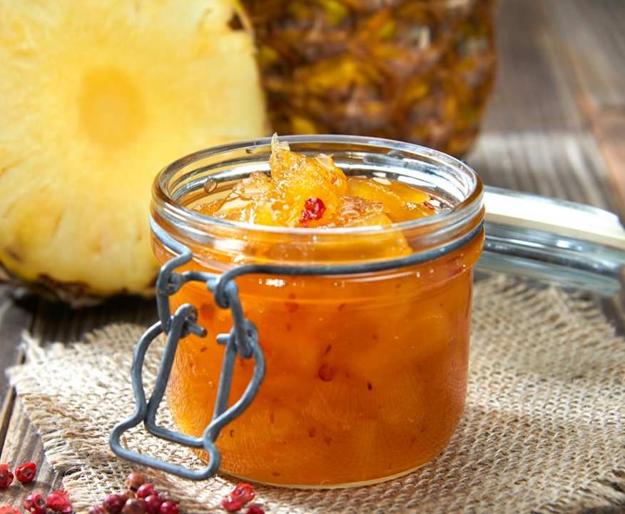 Confettura di ananas e pepe rosa Low Carb
