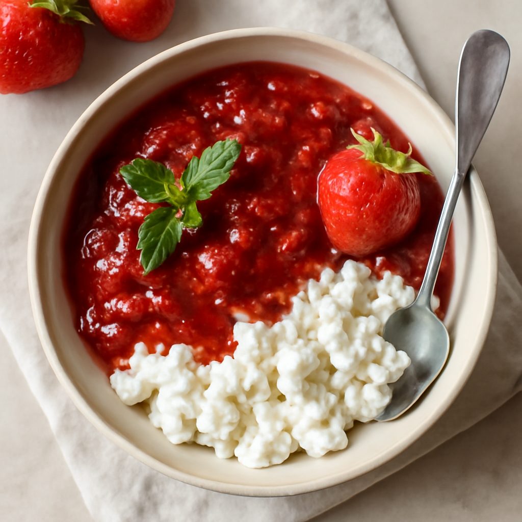 Confettura di Fragole Proteica Low-Carb