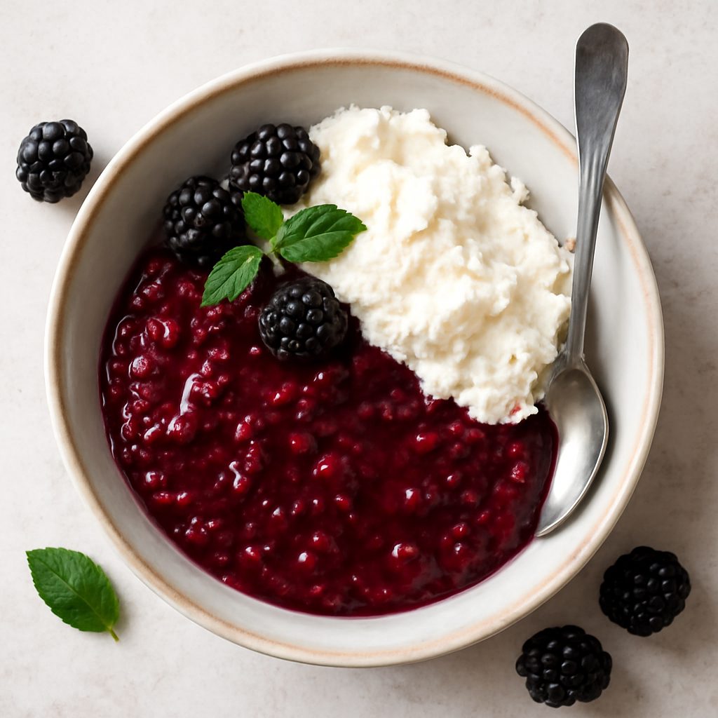 Confettura di more proteica low-carb