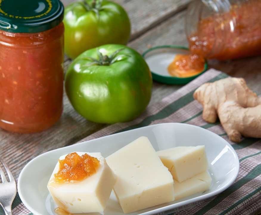 Confettura di pomodori verdi e zenzero Low Carb
