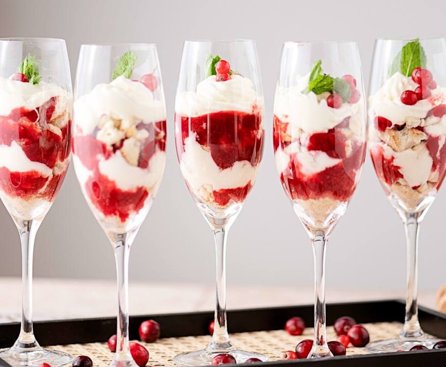Coppa Champagne e frutti rossi al mascarpone Low Fat