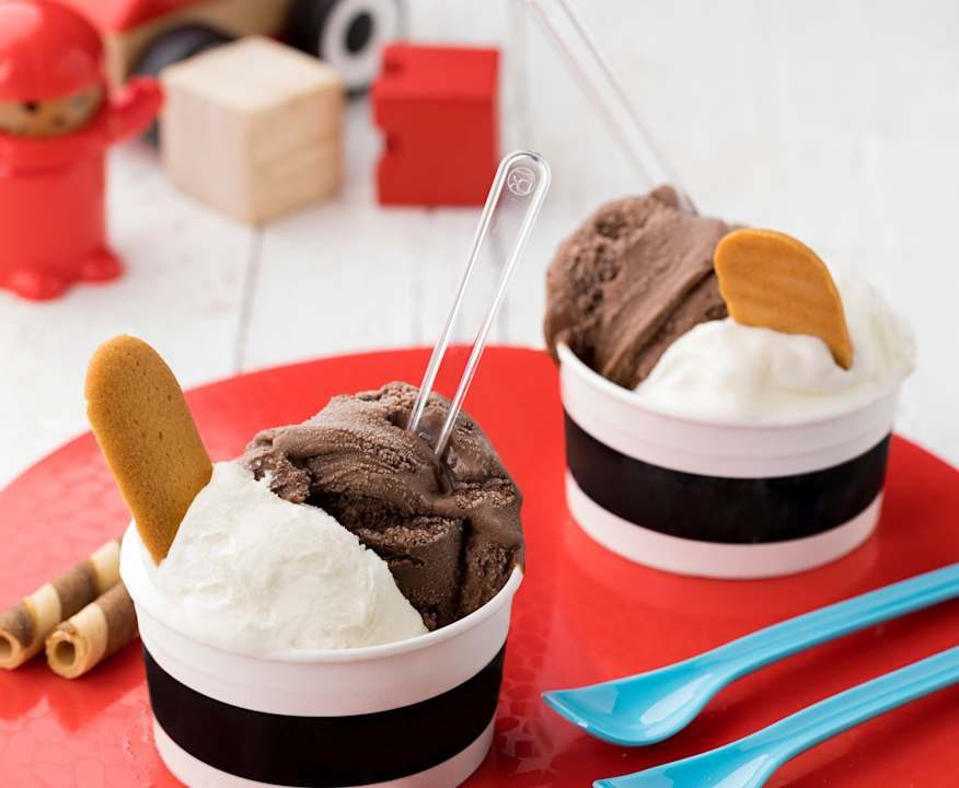 Coppetta gelato alla vaniglia e cioccolato Protein