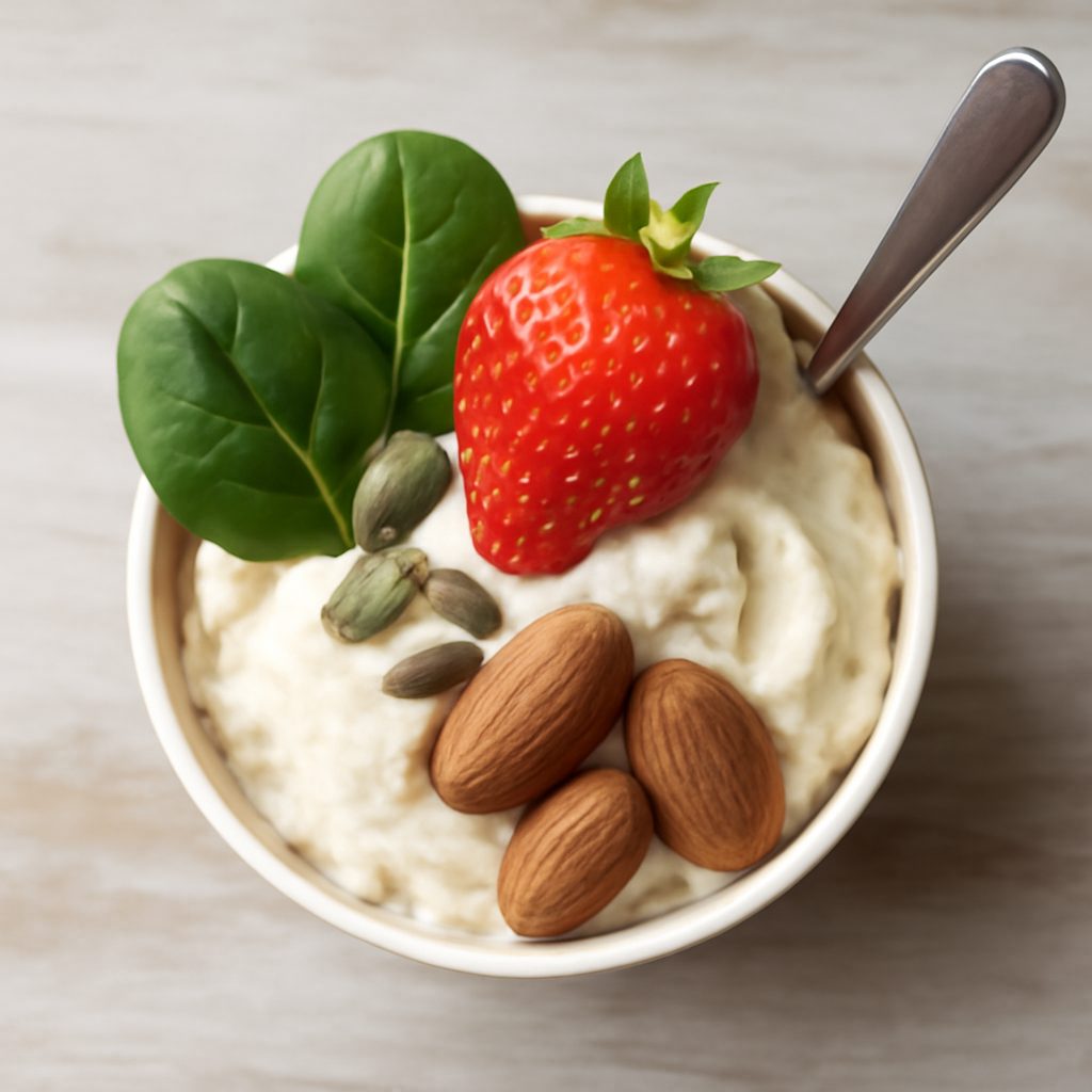Coppetta gelato proteico al biscotto e miele low-carb