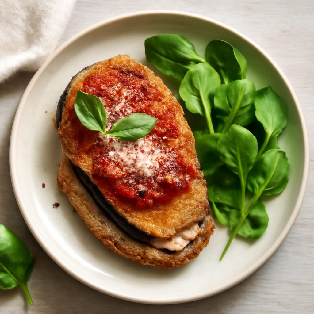 Cordon bleu di melanzana proteico low-carb