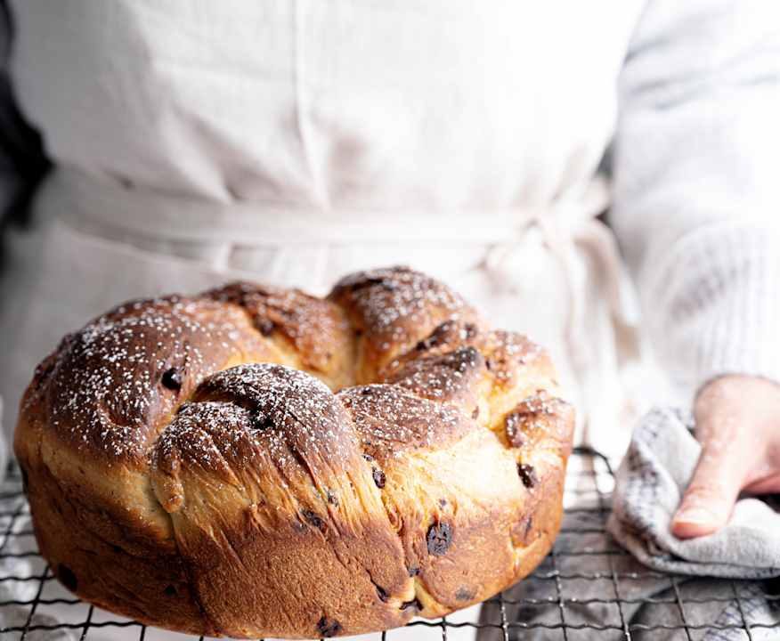 Corona di brioche alla crema di whisky