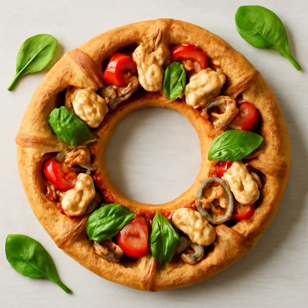 Corona di pan di pizza proteica low-carb