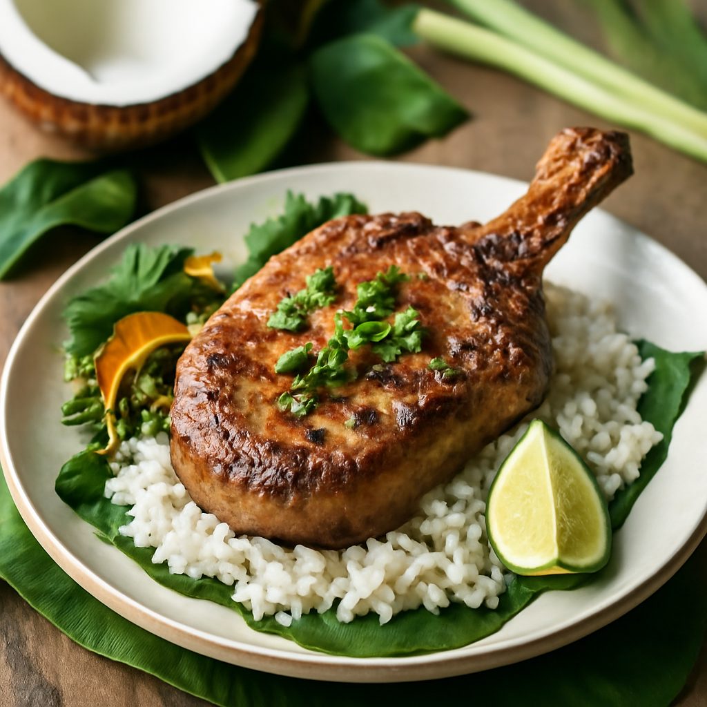 Costoletta di Maiale Thai Light con Salsa di Arachidi Low-Carb