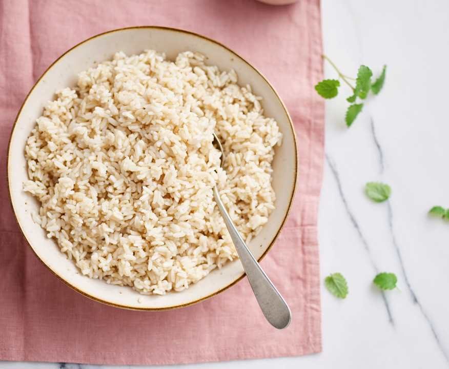 Cottura del riso integrale a chicco lungo Protein