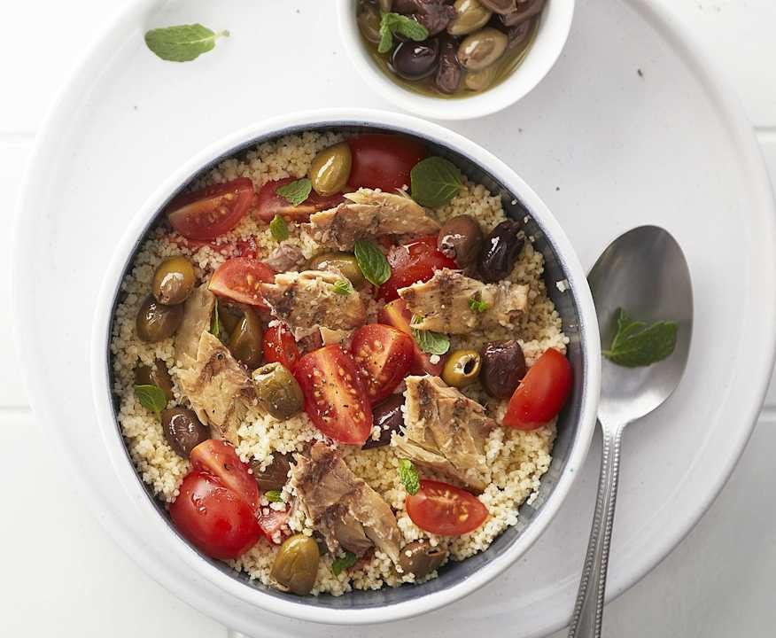 Cous cous con sgombro e olive Low Carb