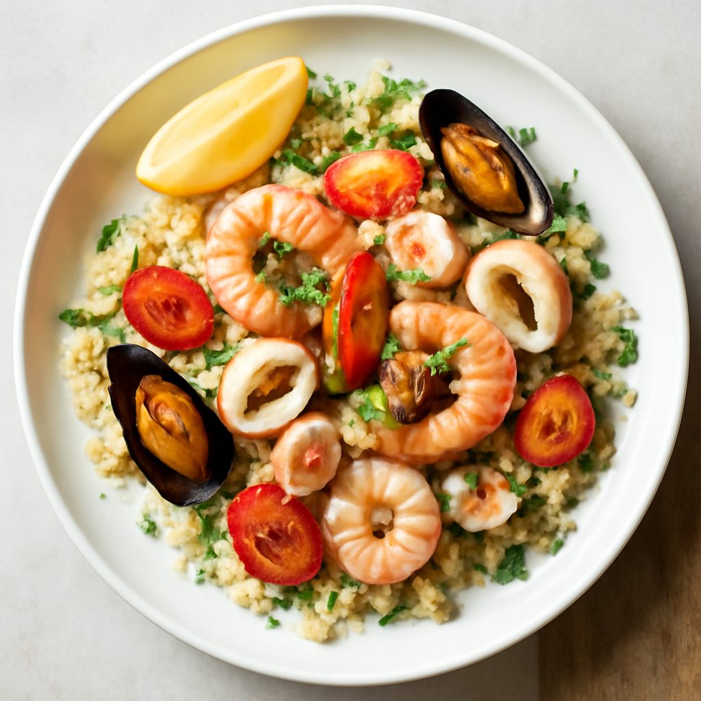 Cous cous di mare freddo proteico low-carb
