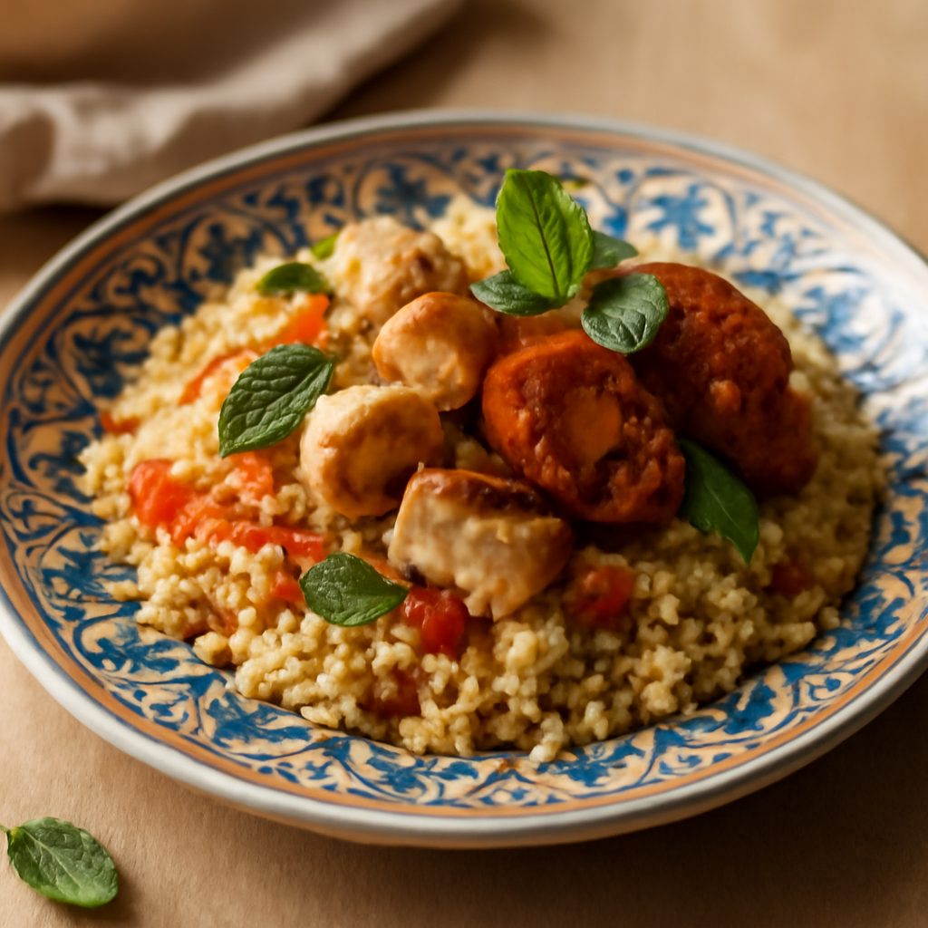 Couscous di Pollo e Salsiccia Piccante Light - Cucina Nordafricana