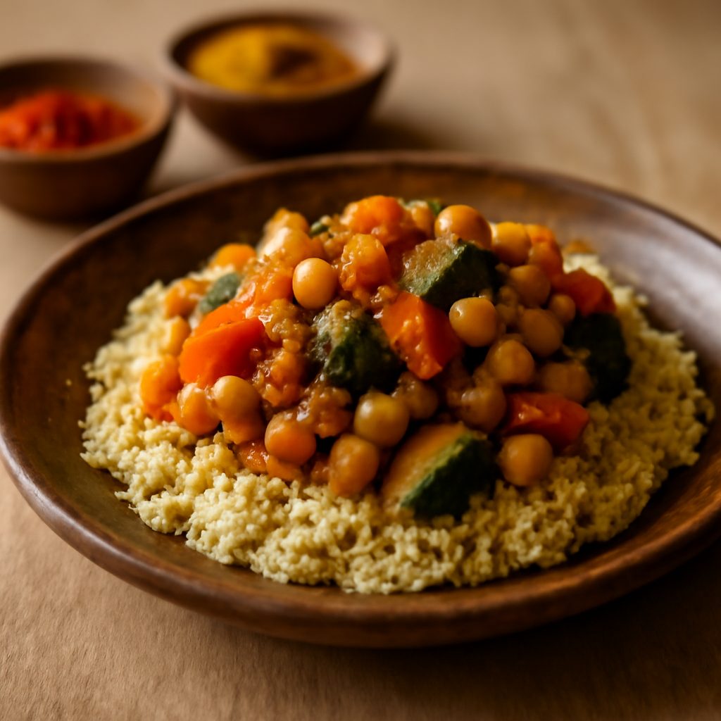 Couscous marocchino light con verdure e ceci