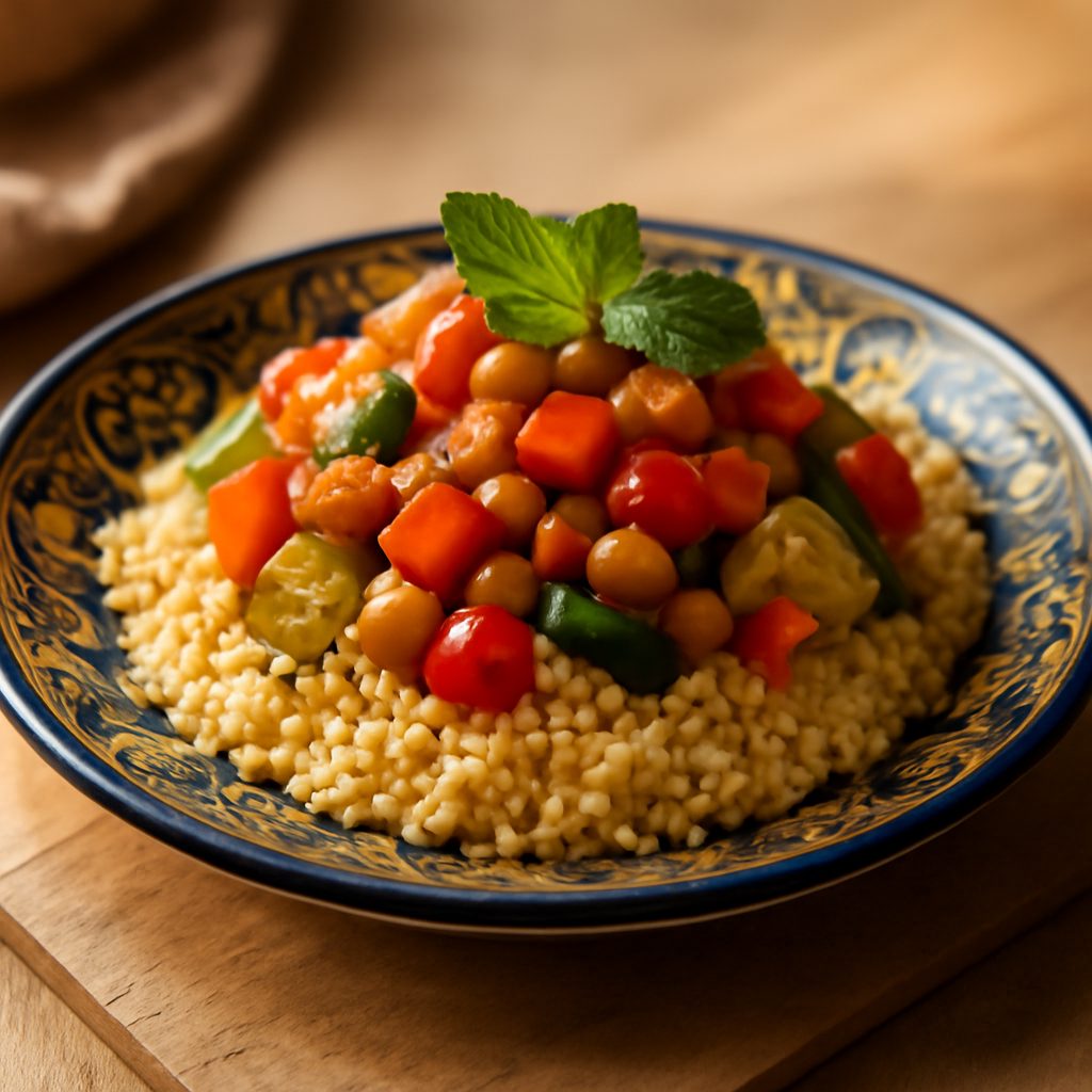 Couscous orientale light con pollo e verdure