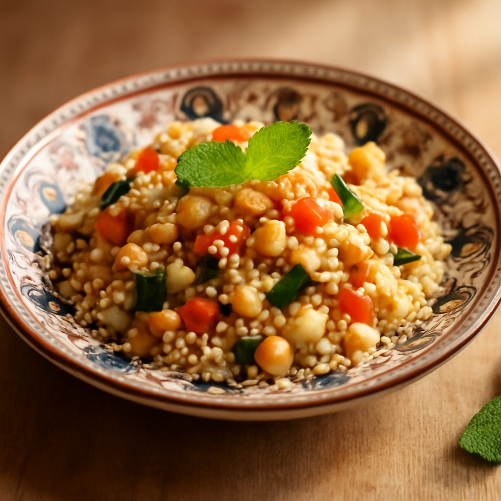 Couscous orientale light con verdure e ceci