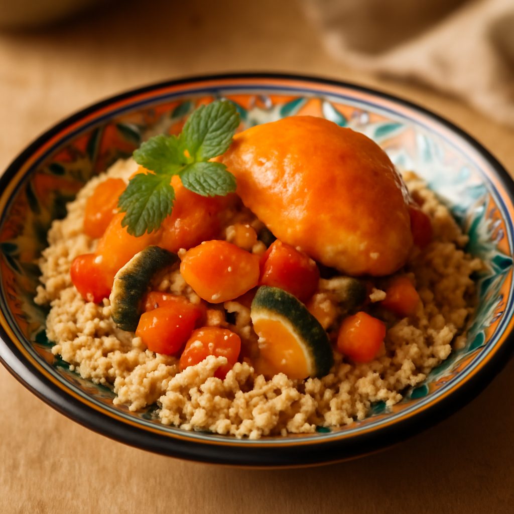 Couscous tunisino light con pollo e verdure
