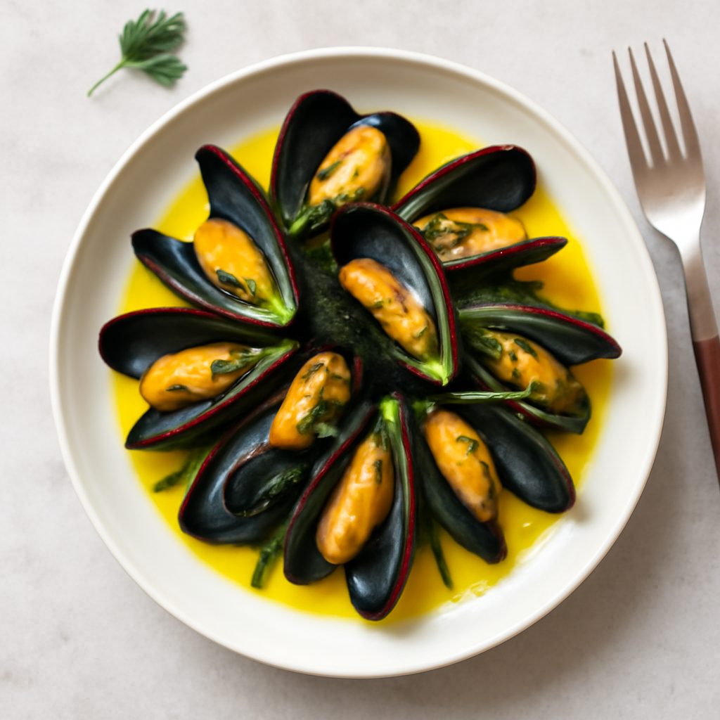 Cozze allo zafferano proteico low-carb