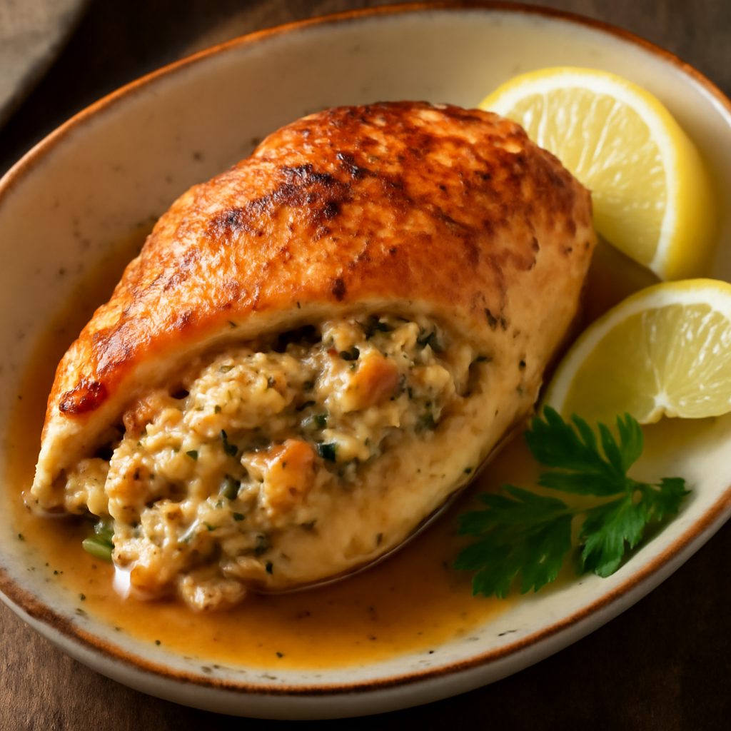 Petti di Pollo Ripieni di Granchio