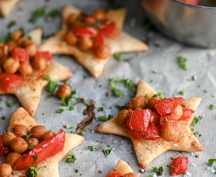 Cracker stella con verdure e ceci insaporiti Low Fat