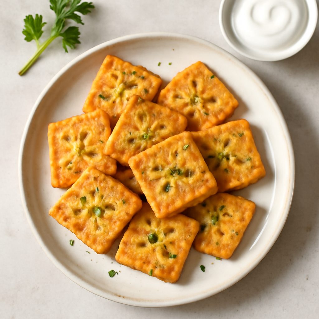 Crackers al Formaggio Proteici Low-Carb