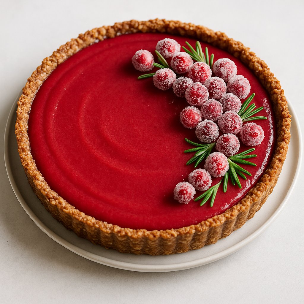 Cranberry Curd Tart