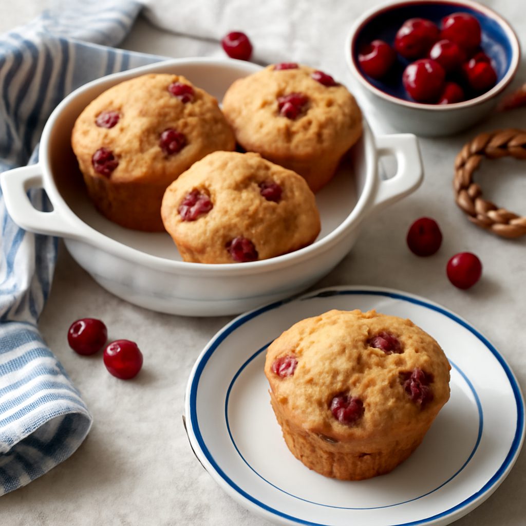 Muffin ai Mirtilli Rossi