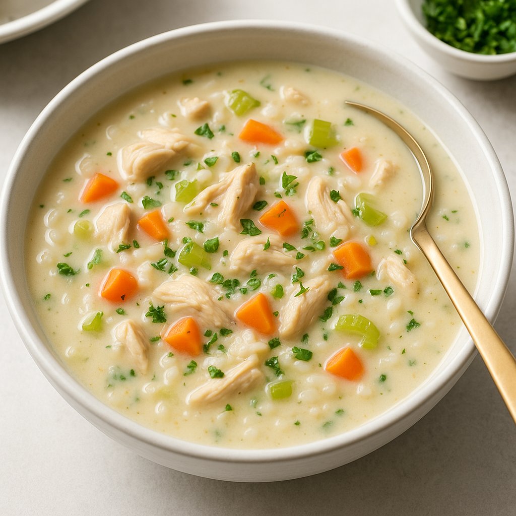 Creamy Chicken and Rice Soup