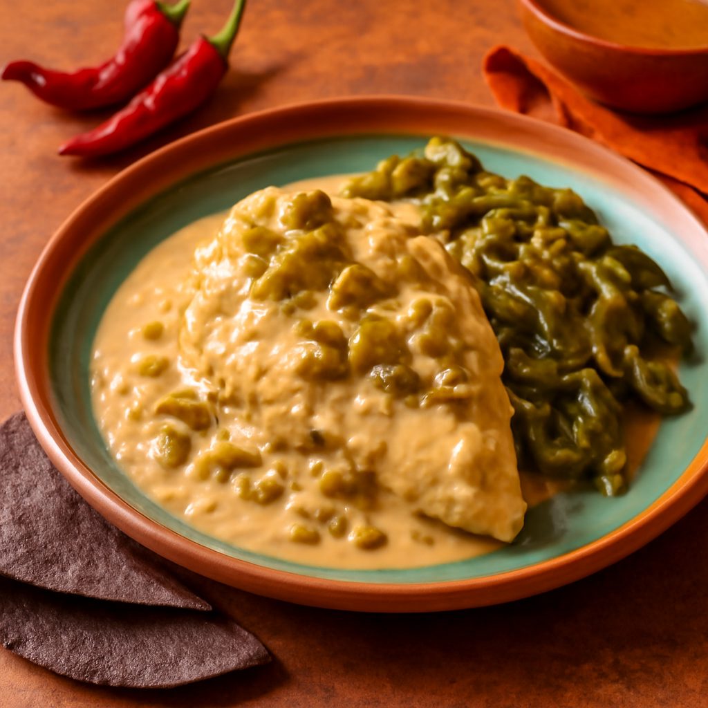 Pollo in salsa cremosa di peperoni Hatch