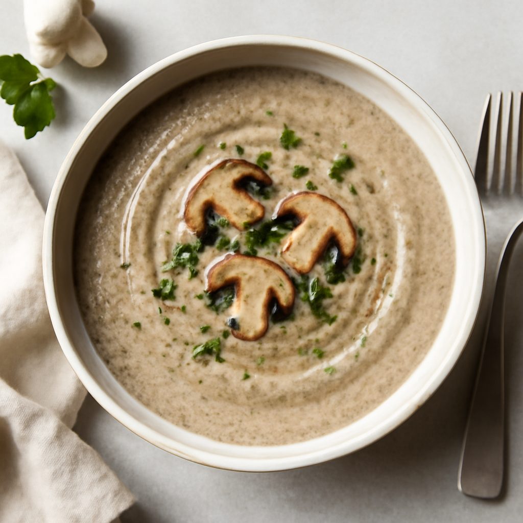 Crema ai funghi proteica low-carb (Bimby Friend)