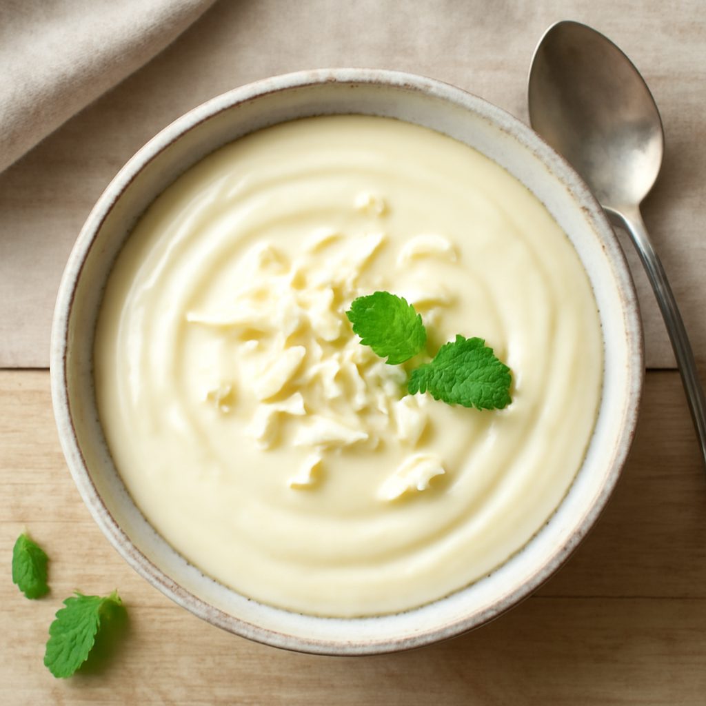Crema al cioccolato bianco proteica low-carb con fragole