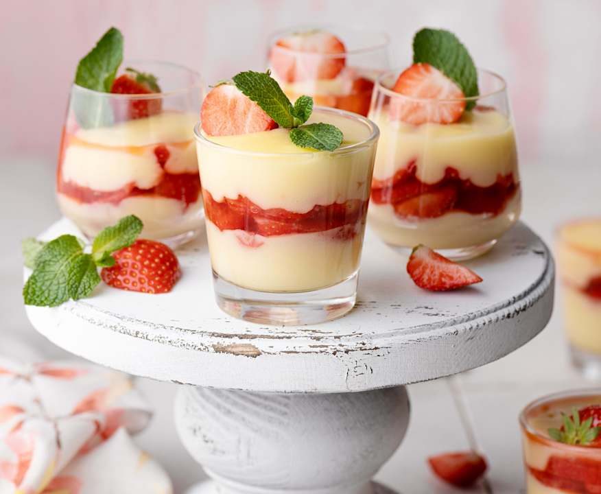 Crema al limone con fragole Low Fat