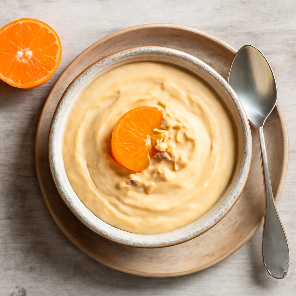 Crema al mandarino proteica low-carb