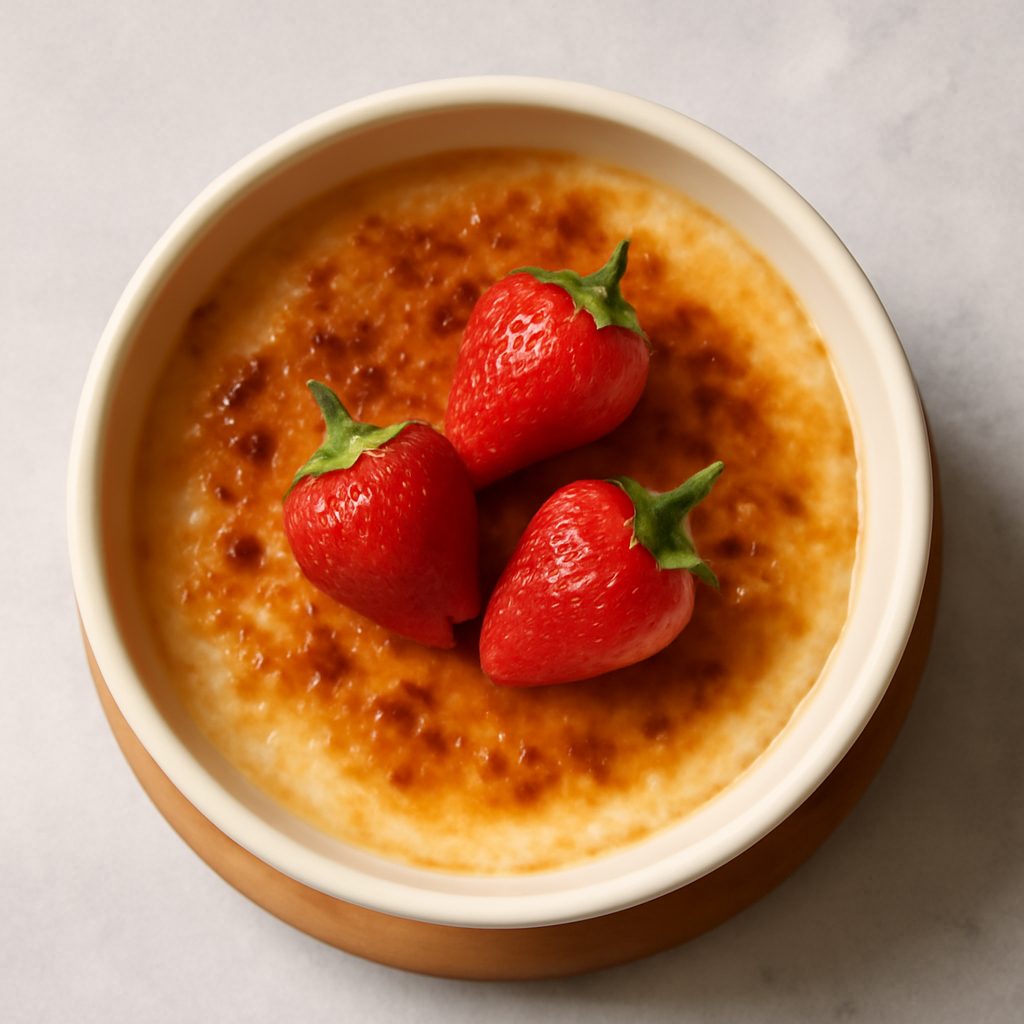 Crema catalana proteica low-carb