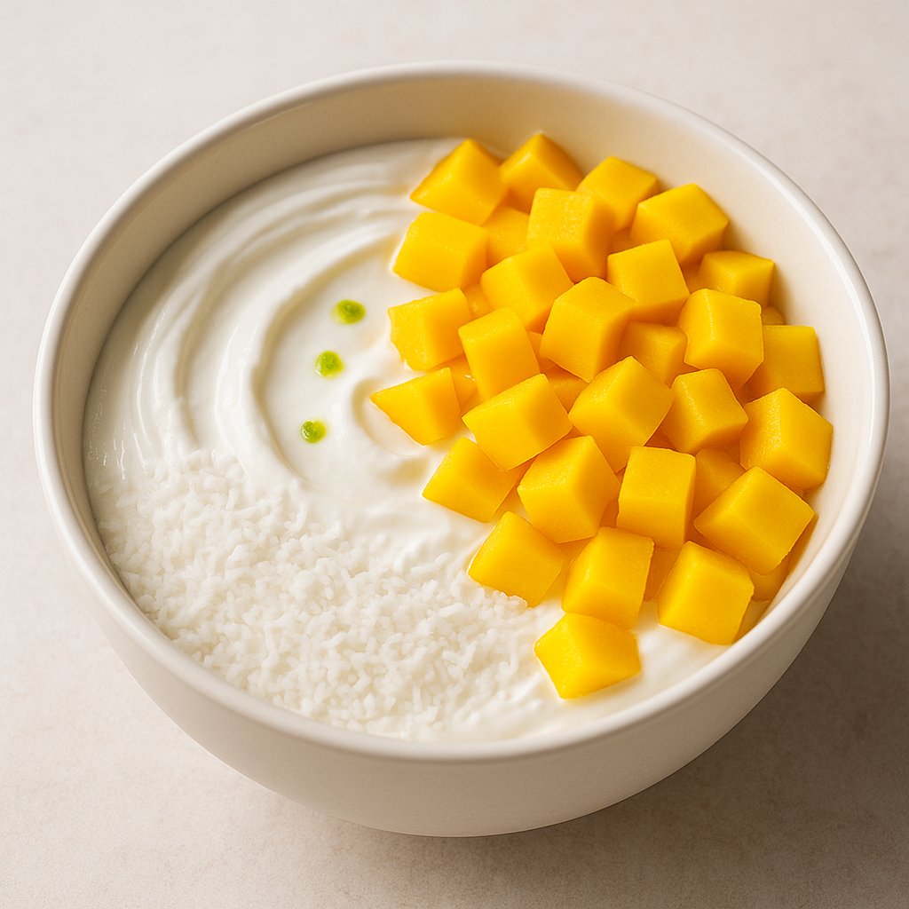 Crema cocco e mango proteica