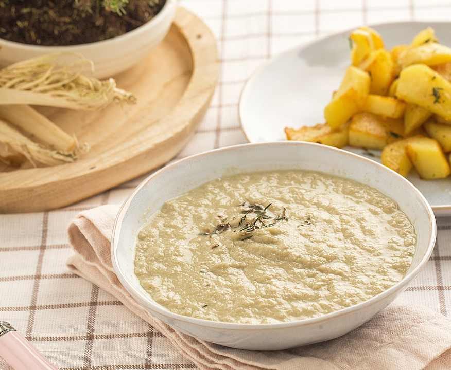 Crema di cardi con patate al timo Low Carb