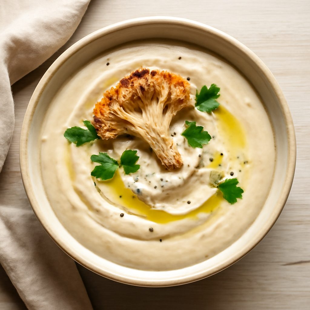 Crema di cavolfiore e tahina con coriandolo Low Fat