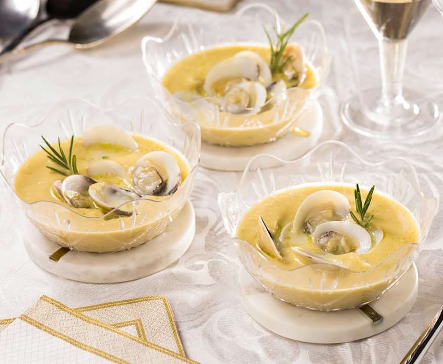 Crema di ceci con vongole