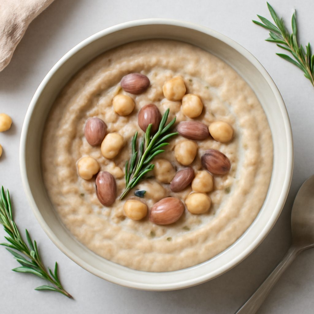 Crema di fagioli e ceci al rosmarino - Versione