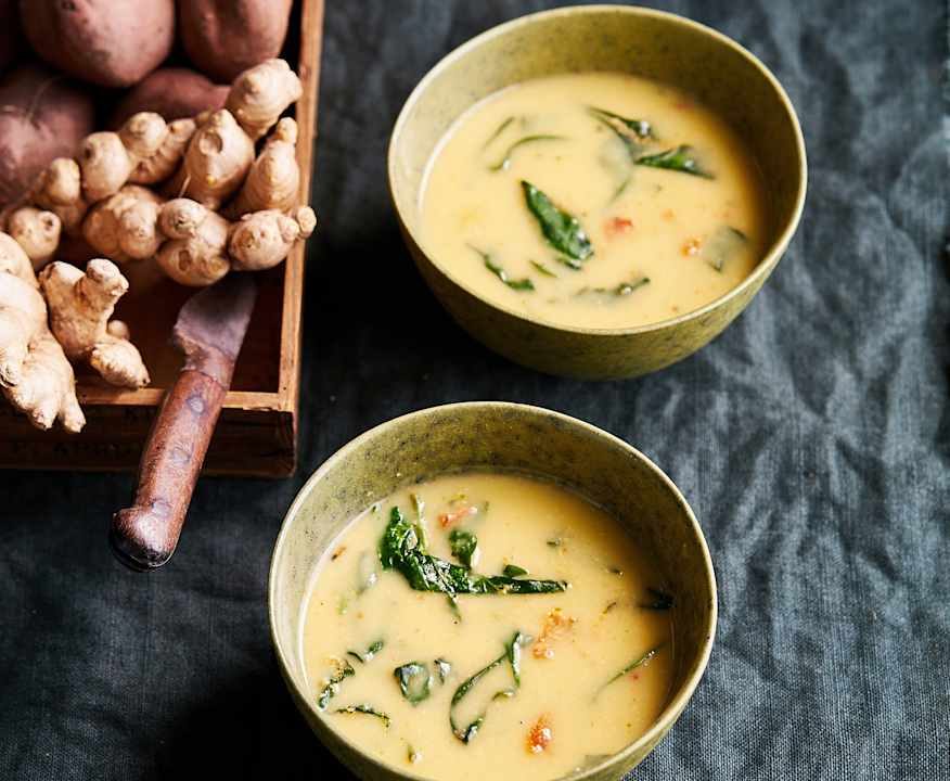 Crema di patate dolci, cocco e cardamomo Protein
