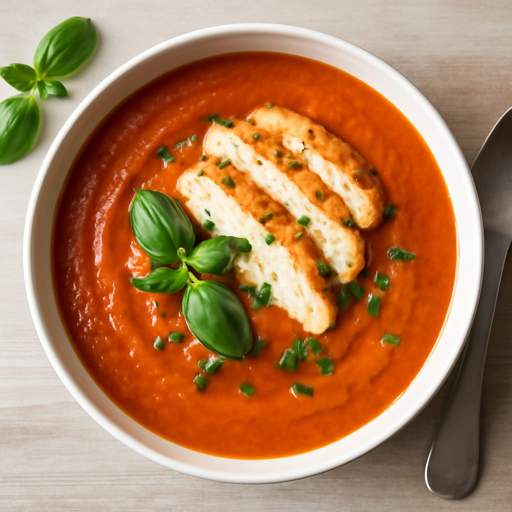 Crema di pomodori con verdure croccanti Low Fat