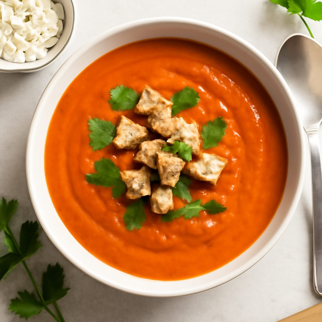 Crema di pomodoro proteica low-carb