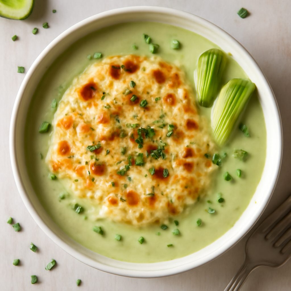 Crema di porri gratinata fit proteica